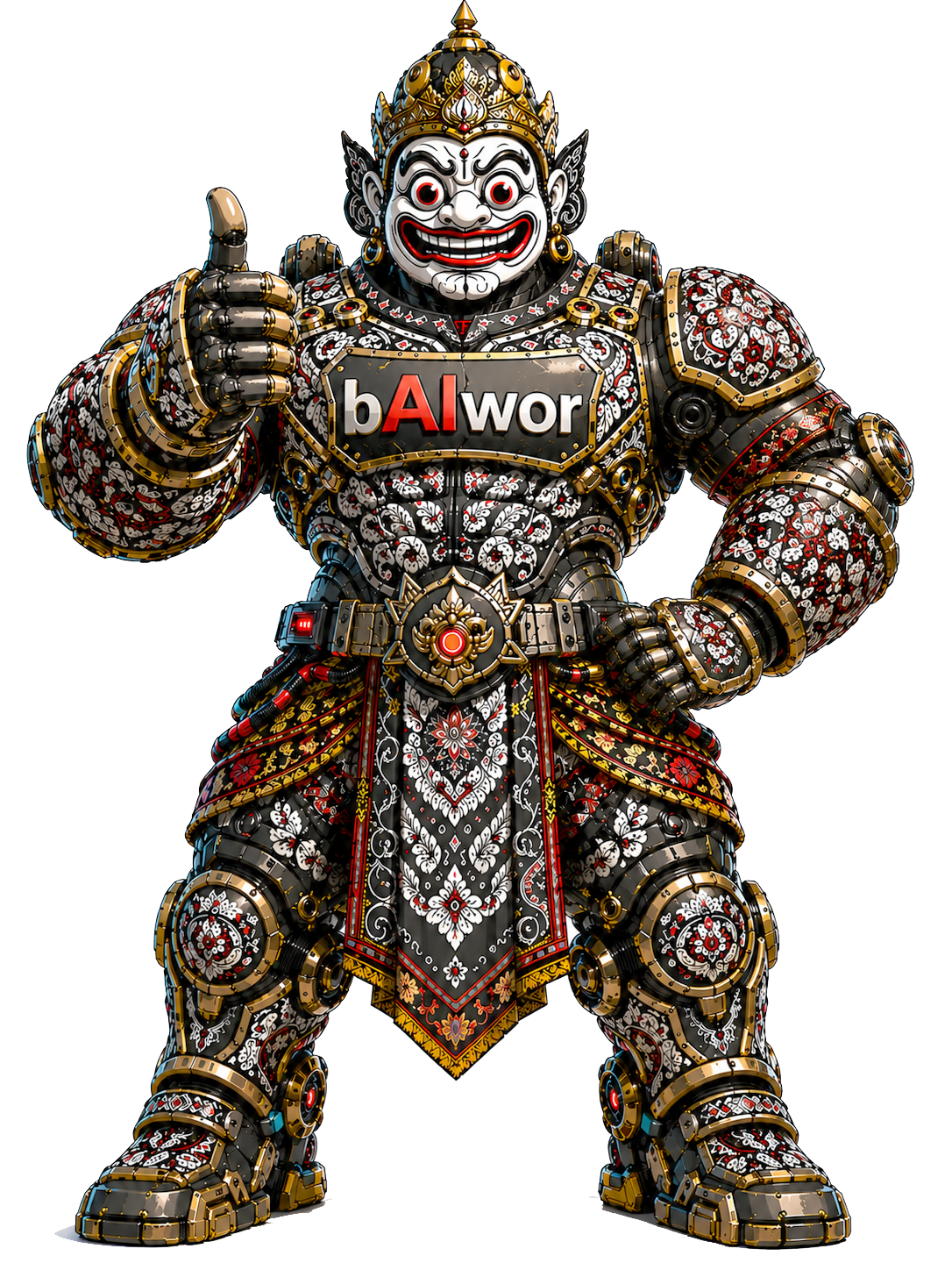 Maskot bAIwor — Robot Bawor AI
